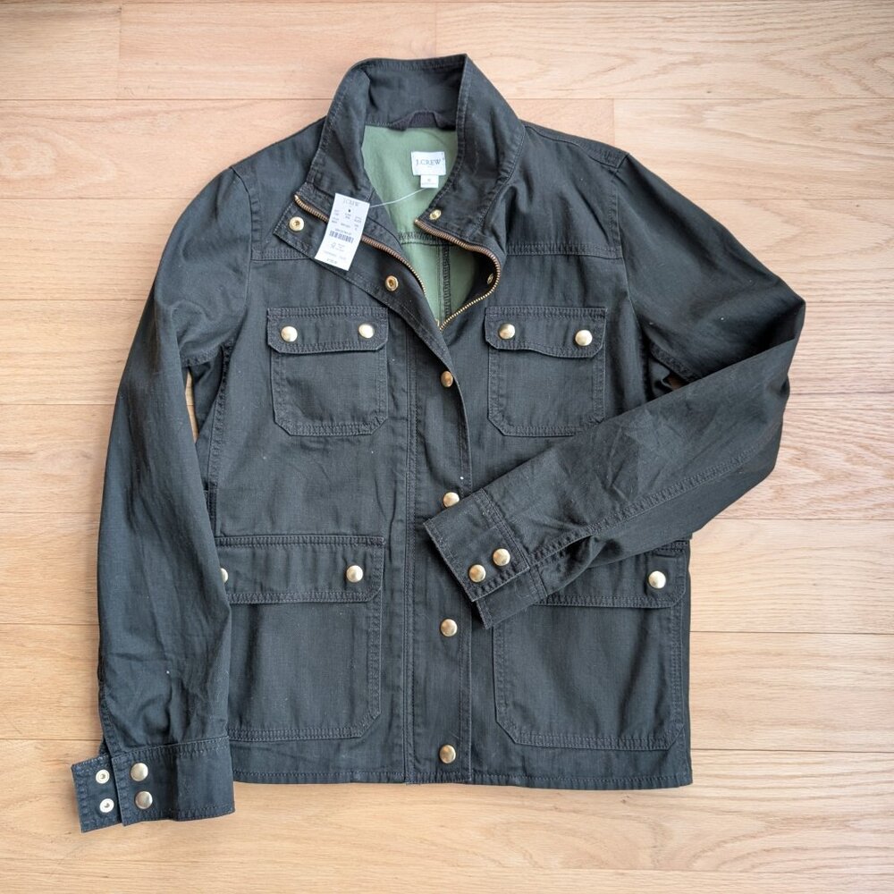 *NWT* J.Crew Olive Green Utility Jacket
